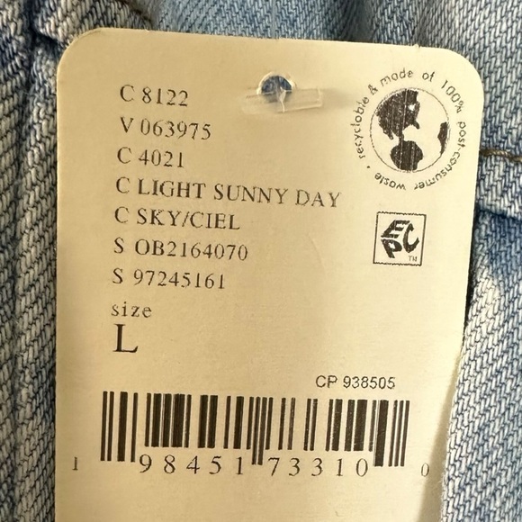 Free People Blossom Bohemian Billowy Wide Leg Pull On Jeans Size Large NWT - Picture 10 of 13